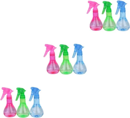 Sosoport 3 sets de plástico pulverizador de agua botella de repuesto diseño limpio 3 unids* 3 color al azar