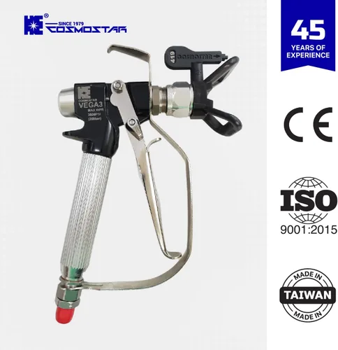 Miniatura 2 de Cosmostar R2007 VG3 - Pistola pulverizadora de pintura sin aire para contratista, gatillo de 4 dedos, punta de pulverización sin aire 519