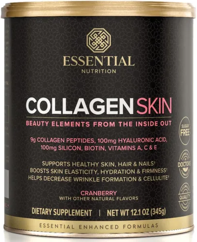 Miniatura 5 de Essential Nutrition Colágeno Skin - Péptidos de colágeno hidrolizados, con biotina, ácido hialurónico, silicio y vitamina C - cabello, piel y uñas