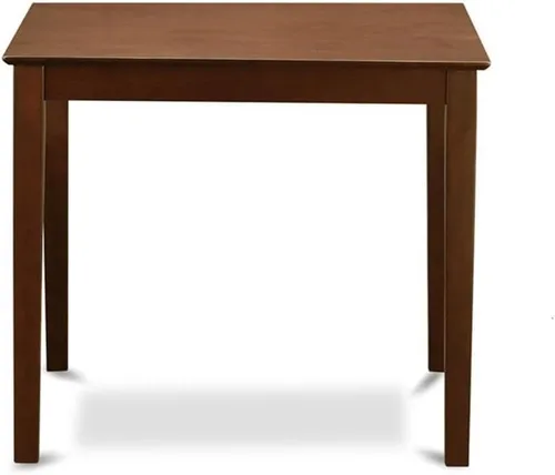 Miniatura 3 de East West Furniture VNQU3-MAH-W - Juego de pub de 3 piezas de altura de mostrador para espacios pequeños que contiene una mesa cuadrada de comedor