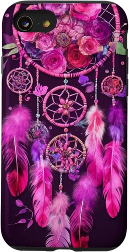 Miniatura 18 de Feather and Flower Dream Catcher Designed Case for iPhone 17