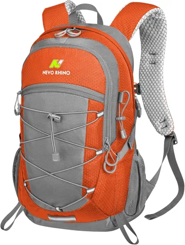 Miniatura 11 de N NEVO RHINO Mochila de senderismo 20L resistente al agua, mochila de día ligera para viajes, mochila pequeña para hombres y mujeres Negro