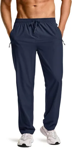 Miniatura 2 de CQR Pantalones de senderismo ligeros para hombre, pantalones deportivos reflectantes al aire libre, pantalones deportivos de entrenamiento