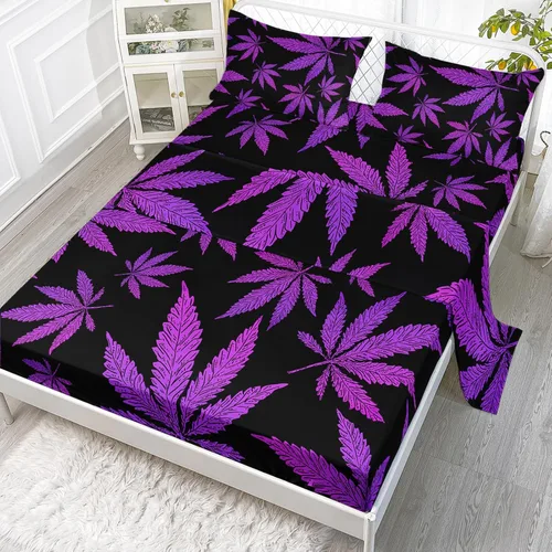 Miniatura 9 de Axolotl Juego de sábanas de gato negro de dibujos animados tamaño full, diseño de estrellas y luna impreso, ropa de cama para niños para decoración