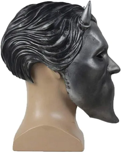 Miniatura 2 de NECHARI Máscara de Ghouls sin nombre, fantasma de metal pesado Doom Hard Rock Band Casco Halloween Cosplay Prop Sé el primero en opinar sobre este