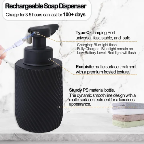 Miniatura 4 de Dispensador automático de jabón, dispensador de jabón líquido sin contacto para fregadero de cocina, dispensador automático de desinfectante