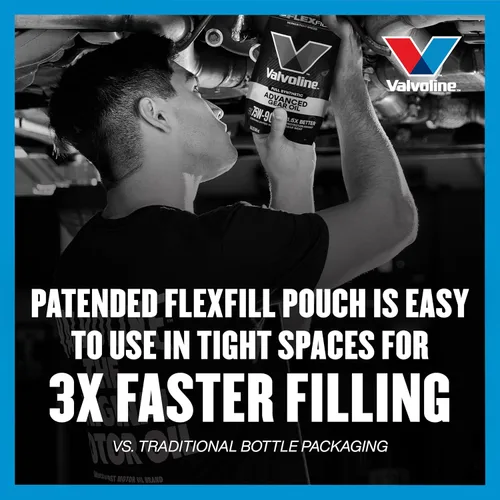 Miniatura 5 de Valvoline Flexfill SAE 75W-90 Aceite para engranajes sintético completo 1 cuarto de galón, caja de 4