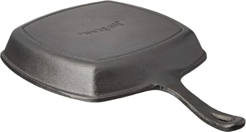 Miniatura 5 de Jim Beam JB0217 - Sartén cuadrada de hierro fundido de 10.5 pulgadas para parrilla, gas, horno, eléctrico, inducción y vidrio, color negro