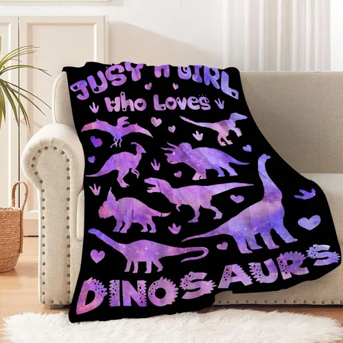 Miniatura 25 de Manta Personalizada con Nombre de Dinosaurio Regalos Personalizados Mantas de Franela Súper Suaves y Ligeras Manta para Niños, Adultos, Adecuada