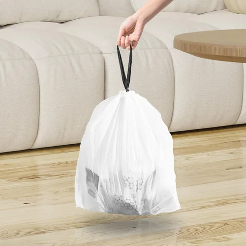 Miniatura 6 de 120 unidades de bolsas de basura pequeñas con cordón de 1.6 galones, bolsas de basura pequeñas por KSSKSS, código A ajuste 4.5-8 litros, 1.2-2