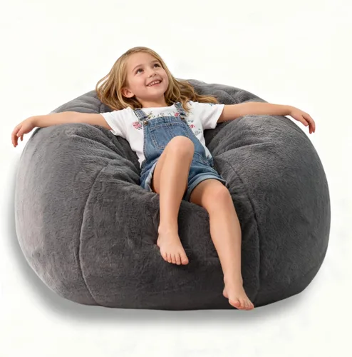 Miniatura 17 de LPMOERA Funda para Silla Puf de Almacenamiento de Animales de Peluche (Sin Relleno) Para Niños y Adultos. Camas Perezosas para Mascotas