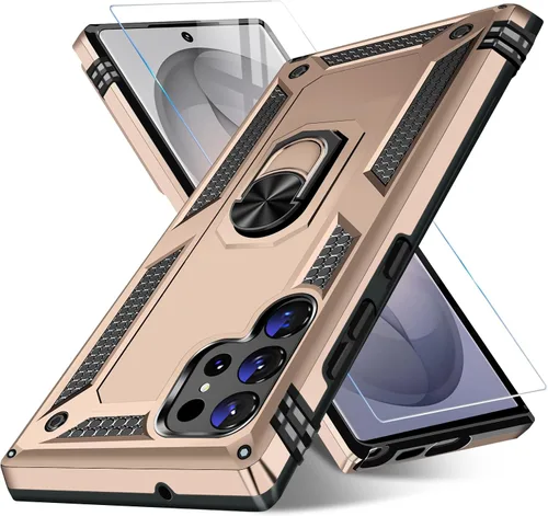 Miniatura 52 de Vaki Funda para Samsung Galaxy S22 5G con protector de pantalla integrado de grado militar, cubierta dura y resistente, funda resistente para Galaxy