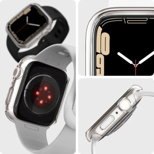 Miniatura 3 de Spigen Thin Fit Diseñado para Apple Watch Case Series 9/8/7 41mm Funda ligera de PC rígida - Negro