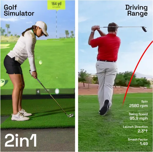 Miniatura 3 de OPTISHOT Orbit Simulador de golf y monitor de lanzamiento Simuladores de golf para el hogar con software Orion - Monitor de lanzamiento de golf - 20