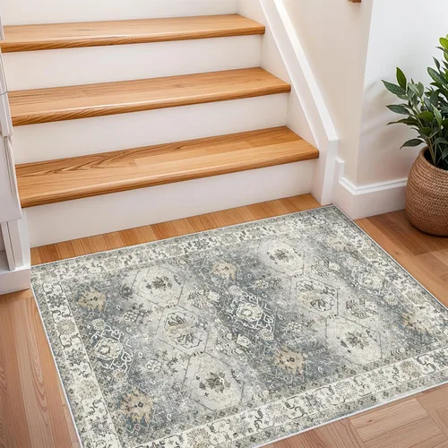 Miniatura 60 de Alfombra de pasillo lavable de 2 x 3 pies - Alfombra antideslizante resistente a las manchas, alfombras y tapetes de cocina duraderos