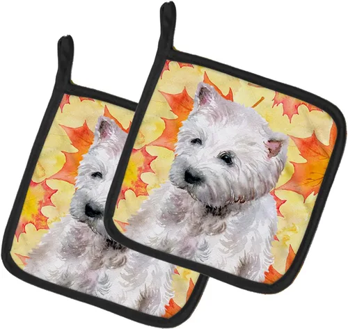 Miniatura 58 de Caroline's Treasures BB9655PTHD - Juego de soportes para ollas de cocina resistentes al calor, almohadillas calientes para horno, 7 1/2 x 7 1/2