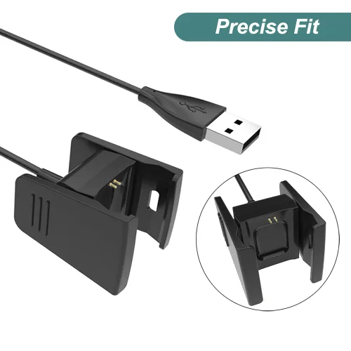 Miniatura 3 de Kissmart Cargador para Fitbit Charge 2, cable de carga de repuesto para pulsera inteligente Fitbit Charge 2 (3.3 pies/3.3 ft)
