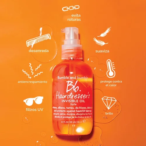 Miniatura 5 de Bumble and bumble. Hairdresser's Invisible Oil Frizz-Reducing Hair Oil Heat Protection, Frizz Control + Shine Curly, Wavy, Straight With