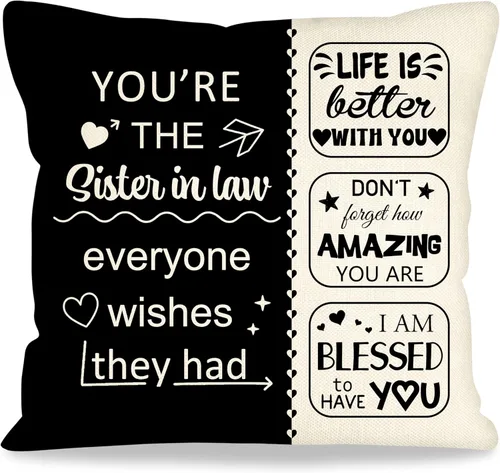 Miniatura 10 de Fundas de almohada decorativas de 18 x 18 pulgadas con ideas de regalos para familiares y amigos, regalos después de una cirugía, regalo