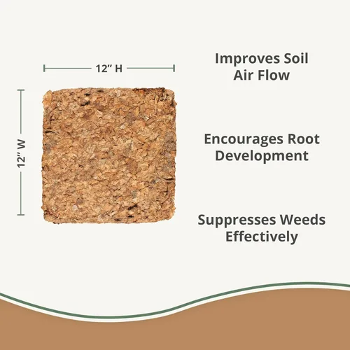 Miniatura 4 de Astillas de coco orgánico para plantas (4.5 kg) - Astillas de fibra de coco - Astillas de cáscara de coco para tierra de macetas, tierra de jardín