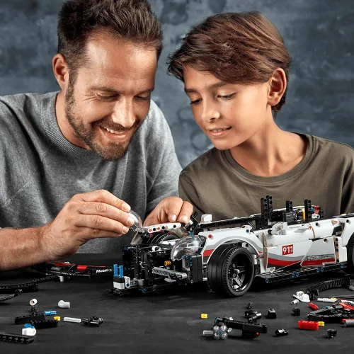 Miniatura 7 de Lego Technic Porsche 911 RSR Juego de construcción, modelo de coche realista, kit de construcción avanzada
