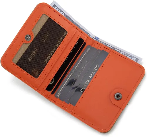 Miniatura 3 de Montana West X Wrangler - Cartera delgada delgada para mujer, organizador de dinero, mini cartera de bolsillo delgada con forro RFID y un monedero