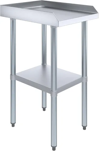 Miniatura 18 de AmGood Mesa de trabajo comercial con protector antisalpicaduras y protectores laterales Altura: 35" Mesa de preparación de acero inoxidable