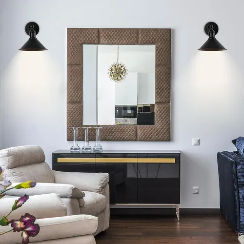 Miniatura 4 de Juego de 2 apliques de pared inalámbricos vintage negros a pilas, luces LED inalámbricas con control remoto, para dormitorio, casa de campo