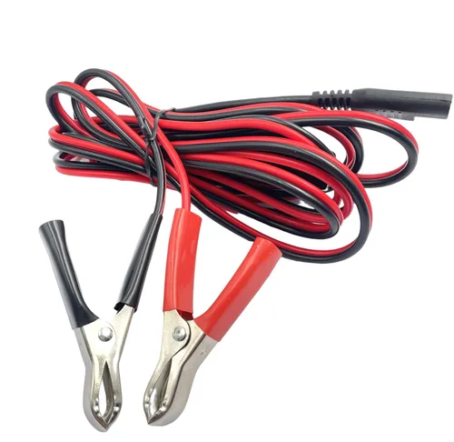Miniatura 2 de 1 abrazaderas de pinzas SAE a cocodrilo de 8.2 pies, arnés de cable con interruptor de encendido/apagado, cable de extensión de desconexión rápida