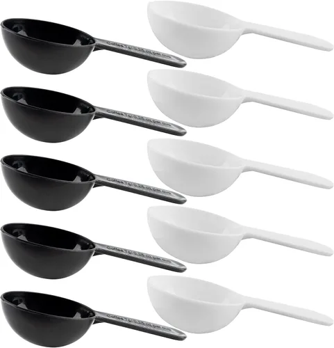 Miniatura 10 de AUEAR, Paquete de 5 cucharadas cucharadas de café de medición de plástico para leche en polvo y especias de semillas de frutas