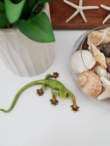 Miniatura 2 de Figura de lagarto para decoración de escritorio. Decoración del hogar para sala de estar, oficina, cocina, baño o en cualquier estante de la casa..