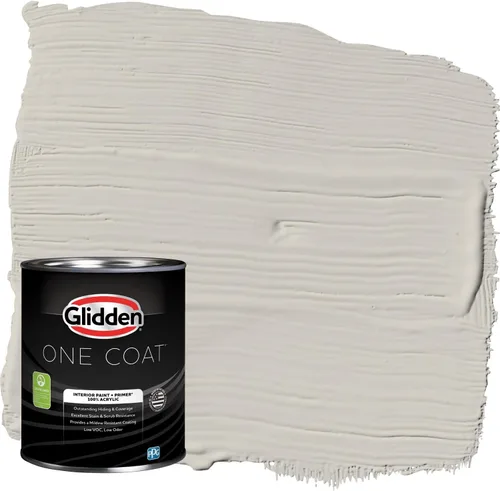 Miniatura 48 de Glidden Pintura Interior + Imprimación: Gris/Plata Antigua, Una Capa, Satinado, 1 Galón