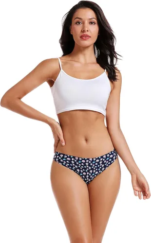 Miniatura 3 de VOENXE - Paquete de 5 - 10 tangas sin costuras para mujer ropa interior discreta
