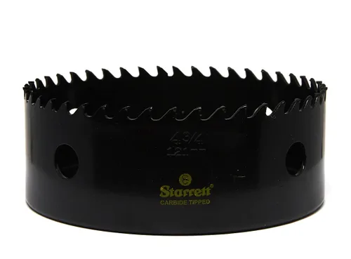 Miniatura 12 de Starrett Sierra perforadora con punta de carburo con acabado de superficie de alta calidad, ideal para madera, PVC y fibra de vidrio, 3 dientes por