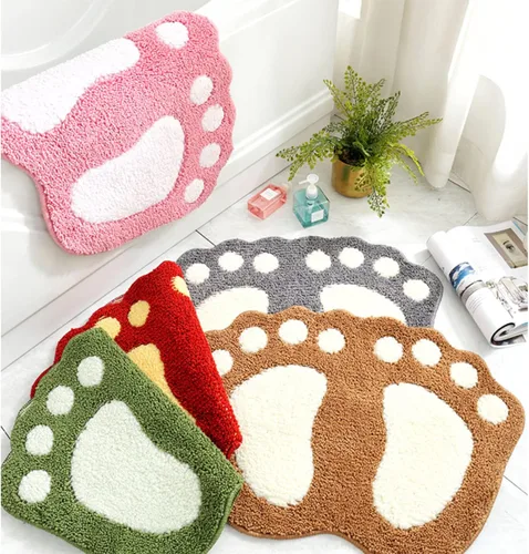 Miniatura 4 de Alfombras de baño, absorbentes de agua, antideslizantes, para usar en el baño, ducha, habitación, etc. Tapete de baño de microfibra suave, lavable a
