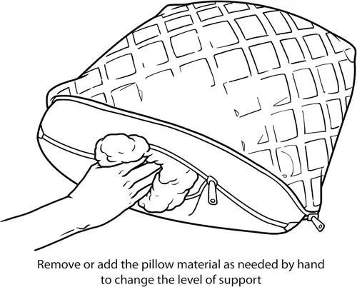 Miniatura 5 de Almohada ajustable de espuma viscoelástica para el cuello Tela de enfriamiento Queen