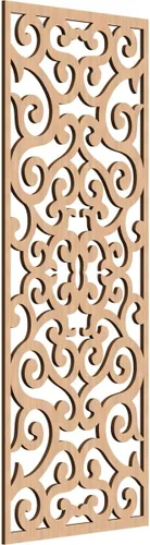 Miniatura 62 de Eveline - Paneles decorativos de pared de madera con calado, 13 3/8 pulgadas de ancho x 34 3/8 pulgadas de alto x 3/8 de alto, roble rojo rojo