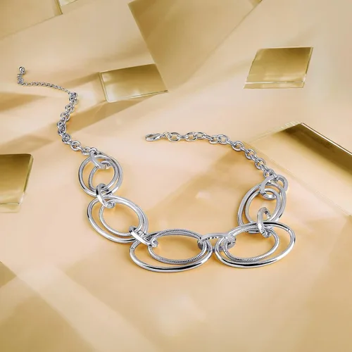 Miniatura 5 de Collar con colgante de eslabones de cable de oro gargantilla de eslabones de cadena chapada en oro de 14 quilates para mujer, joyería con colgante