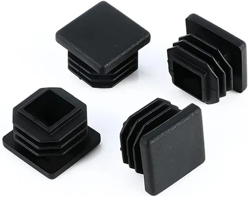 Miniatura 8 de Tapones cuadrados de plástico de 0.75 pulgadas (0.748 in) para poste de tubo cuadrado (paquete de 4)