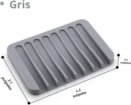 Miniatura 7 de Jaboneras autodrenantes, 3 piezas de silicona para jabón, escurridor de cascada para baño, prolonga la vida del jabón, mantiene las barras de jabón