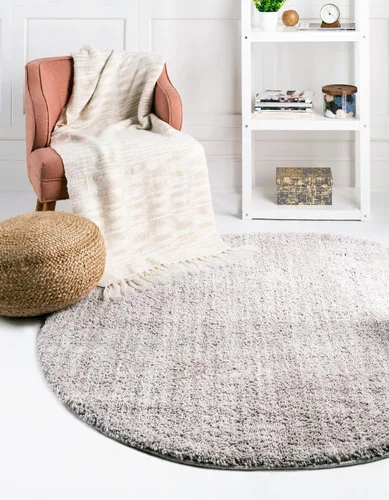 Miniatura 25 de Unique Loom Shaggy Chic Collection - Alfombra de área lanuda (9 pies 4 pulgadas x 12 pies 2 pulgadas, rectangular, color blanco sal marina)