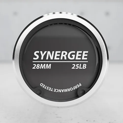 Miniatura 7 de Synergee Barra olímpica de 20 libras y 25 libras, barra de peso olímpica de 2 pulgadas para entrenamiento de fuerza, sentadillas, peso muerto y e)