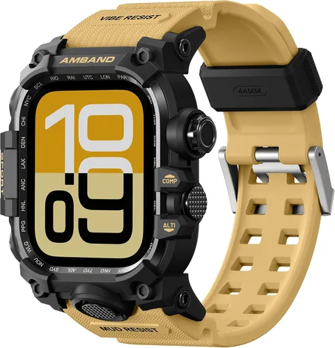 Miniatura 11 de amBand Funda resistente con correa para Apple Watch de 1.732 pulgadas, compatible con iWatch Series SE 3/SE 2ª generación, SE/6/5/4, protección