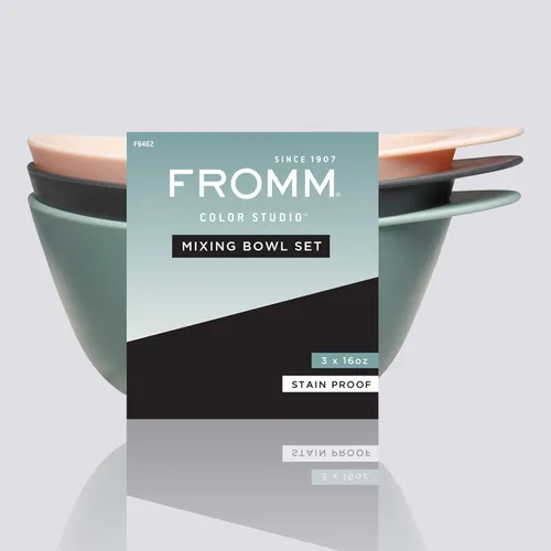 Miniatura 5 de Fromm Color Studio - Cuencos para mezclar color de cabello, tinte para el cabello, blanqueador y tratamientos con base de goma a prueba de derrames