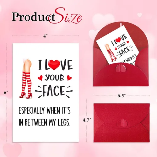 Miniatura 7 de PETCEE Divertida tarjeta de San Valentín para él, marido, novio, tarjetas de San Valentín traviesas y sucias para hombres y adultos, tarjeta
