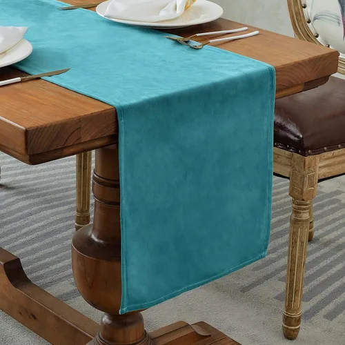 Miniatura 12 de BALCONY & FALCON Camino de mesa con borlas, lavable a máquina, caminos de mesa decorativos de lujo para el hogar para comedor, fiestas, banquetes