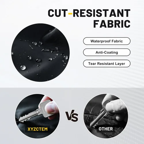 Miniatura 3 de XYZCTEM Funda para Motocicleta - Protección impermeable para todas las estaciones al aire libre - Ajuste de precisión hasta 87 pulgadas