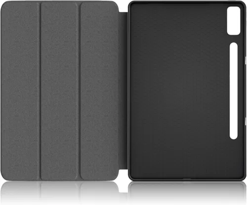 Miniatura 9 de Funda para Lenovo Tab P12 de 12.7 pulgadas 2023 TB-370FU, carcasa trasera de TPU suave delgada inteligente con cubierta de soporte multiángulo