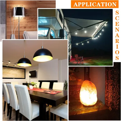 Miniatura 5 de Bombilla LED E11 de 5 W, equivalente a 50 W, luces halógenas de repuesto, mini base de candelabro AC110-130V, sustituye a 75t4q/ev/mc T4/T3 JD e11
