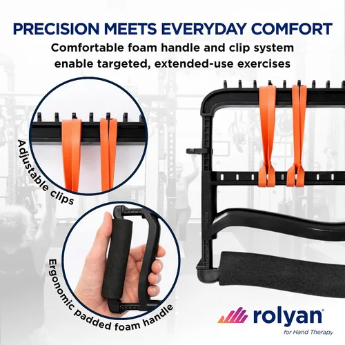 Miniatura 3 de SAMMONS Preston, herramienta de mano, con asa acolchada, ajustable Squeeze ergonómica y de hule, bandas de resistencia progresiva para Negro